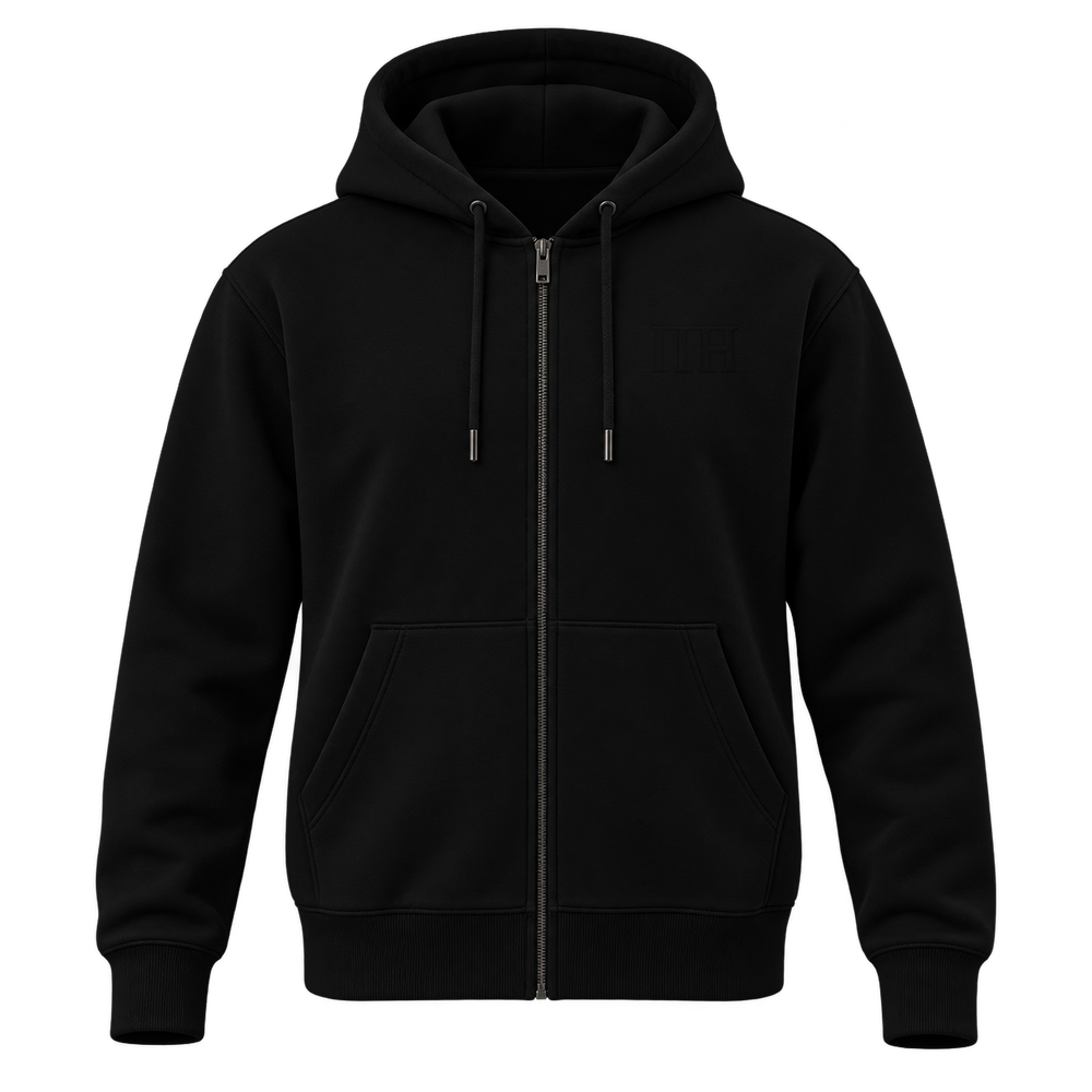 Zippered Hoodie With Signature Cerberus